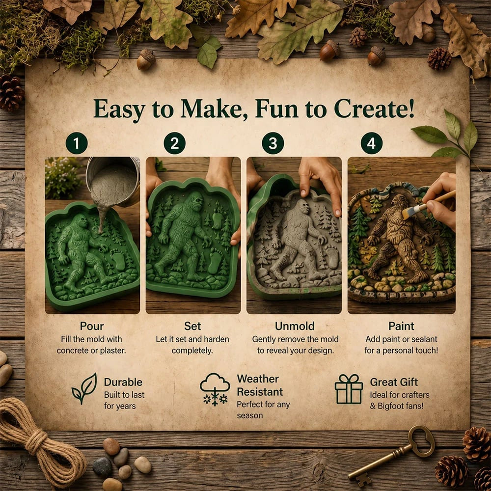 Woodland Legends Stepping Stone Mold Series