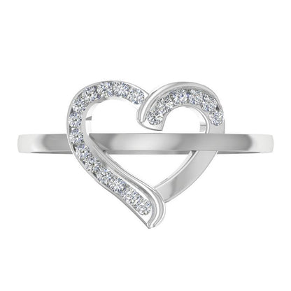 1-7 Names & Birthstones Heart Ring