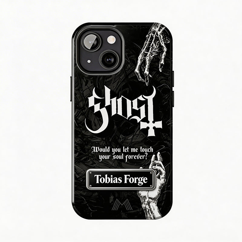 Rock Your Style – Customizable Nameplate Ghost Phone Case