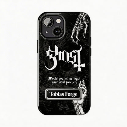 Rock Your Style – Customizable Nameplate Ghost Phone Case