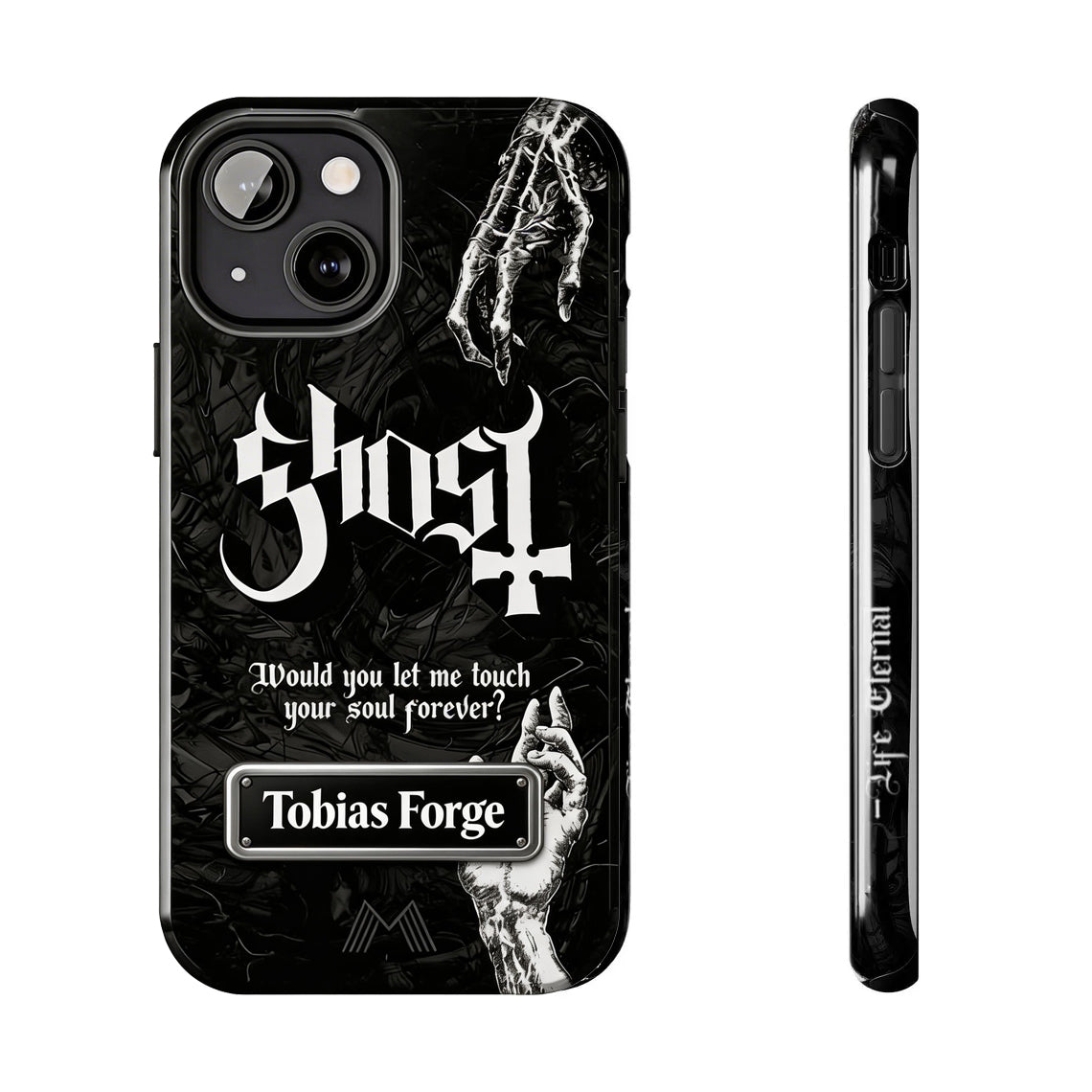 Rock Your Style – Customizable Nameplate Ghost Phone Case