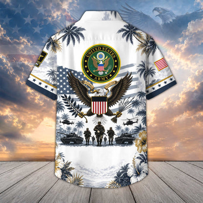 Premium US Veterans Hawaiian Shirt DPVC290701, Gifts For US Veterans, Gifts For Father's Day, Veterans Day.