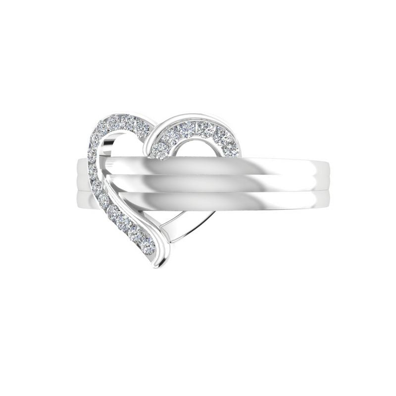 1-7 Names & Birthstones Heart Ring