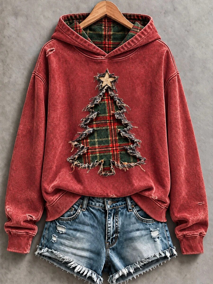 Women's Christmas Printed Hoodie