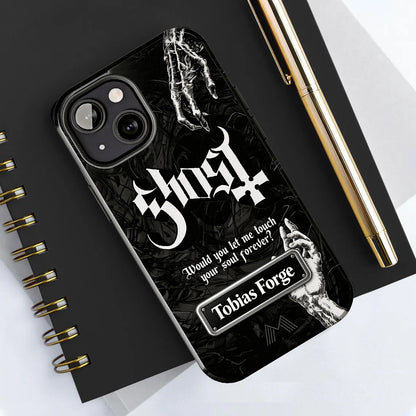 Rock Your Style – Customizable Nameplate Ghost Phone Case