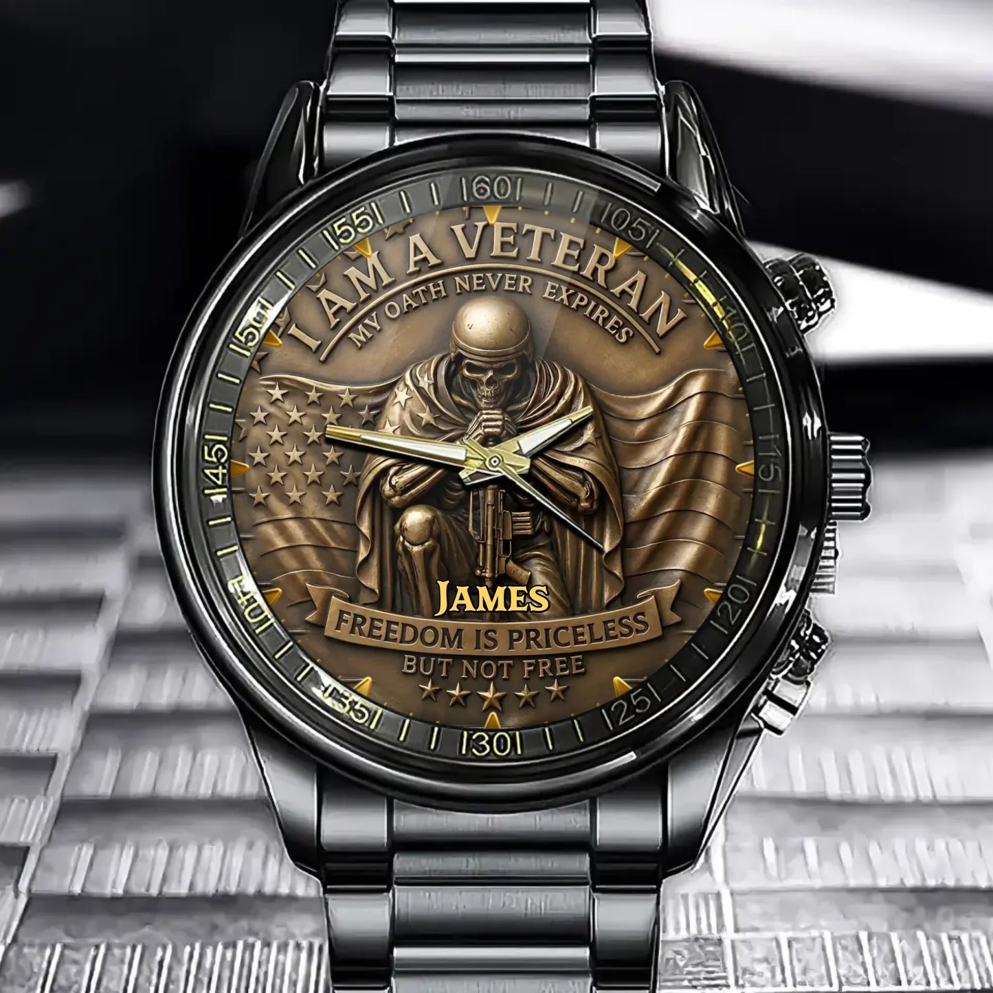 Personalized My Oath Never Expires Watch – Us Veteran Patriotic Gift