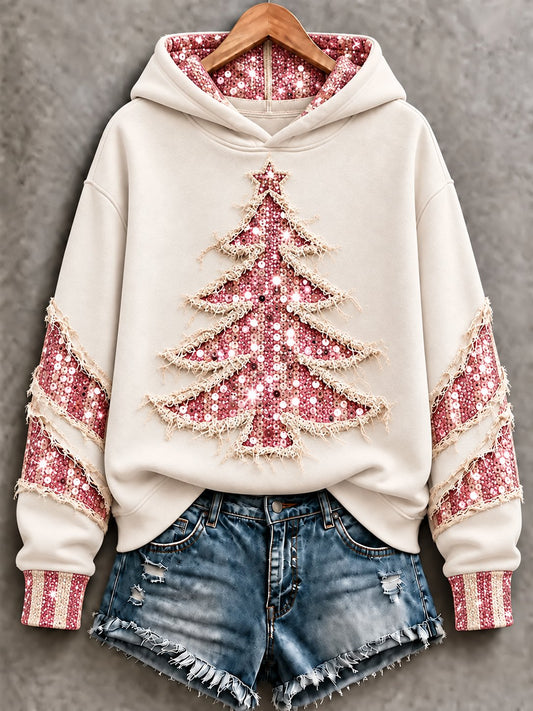 Women's Christmas Print Comfortable Hoodie