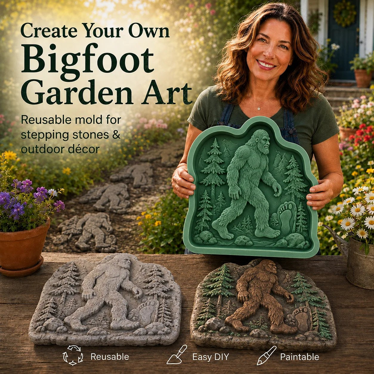 Woodland Legends Stepping Stone Mold Series