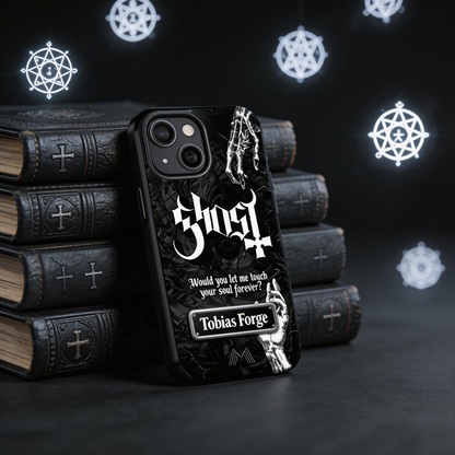 Rock Your Style – Customizable Nameplate Ghost Phone Case